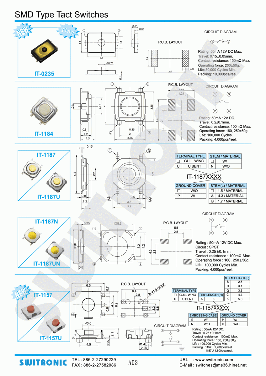 SMD Tact Switch