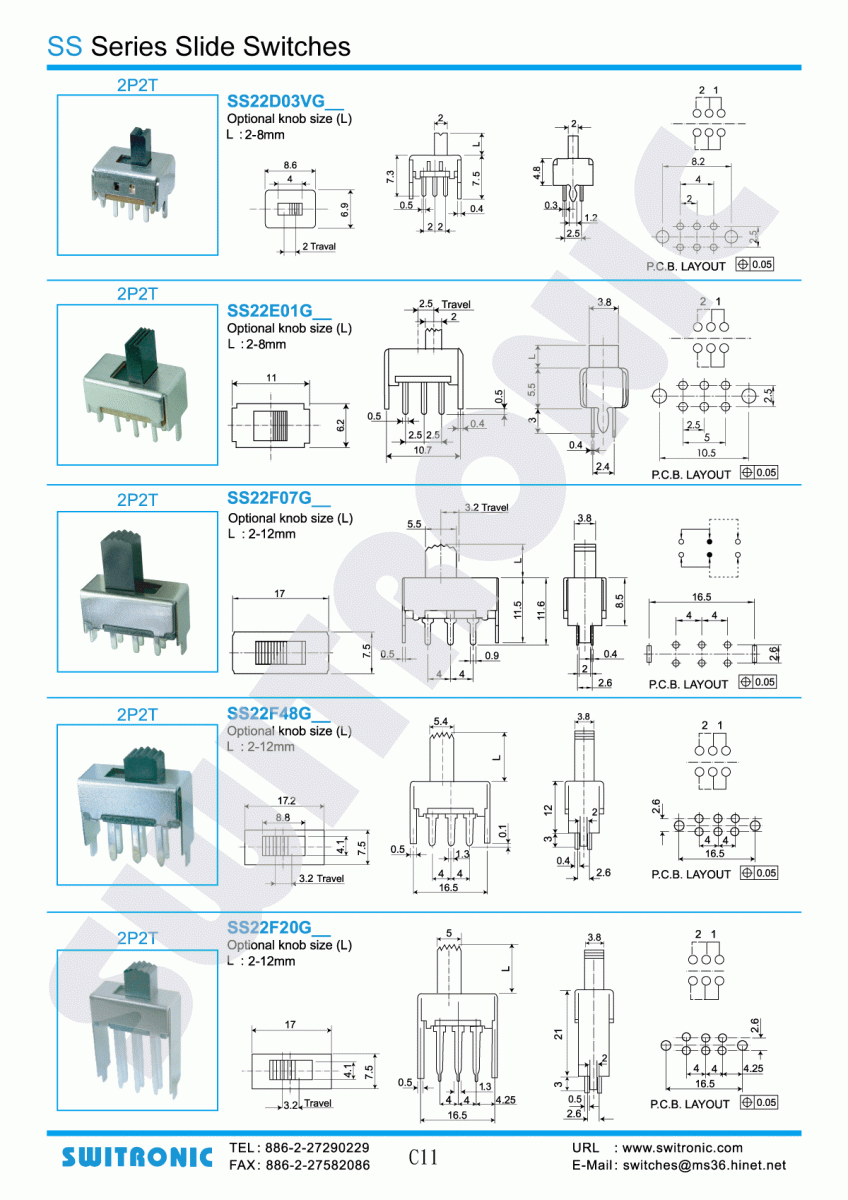 SS Slide Switch