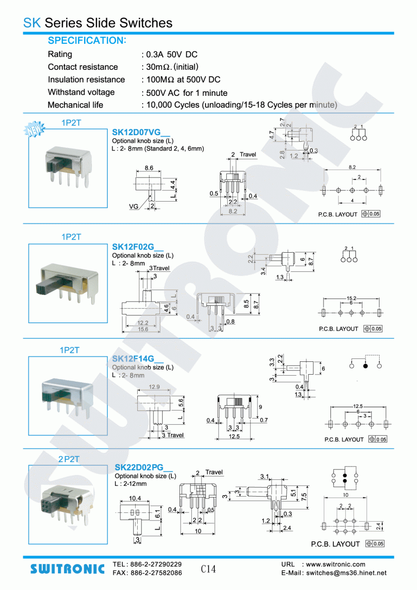 SK Slide Switch