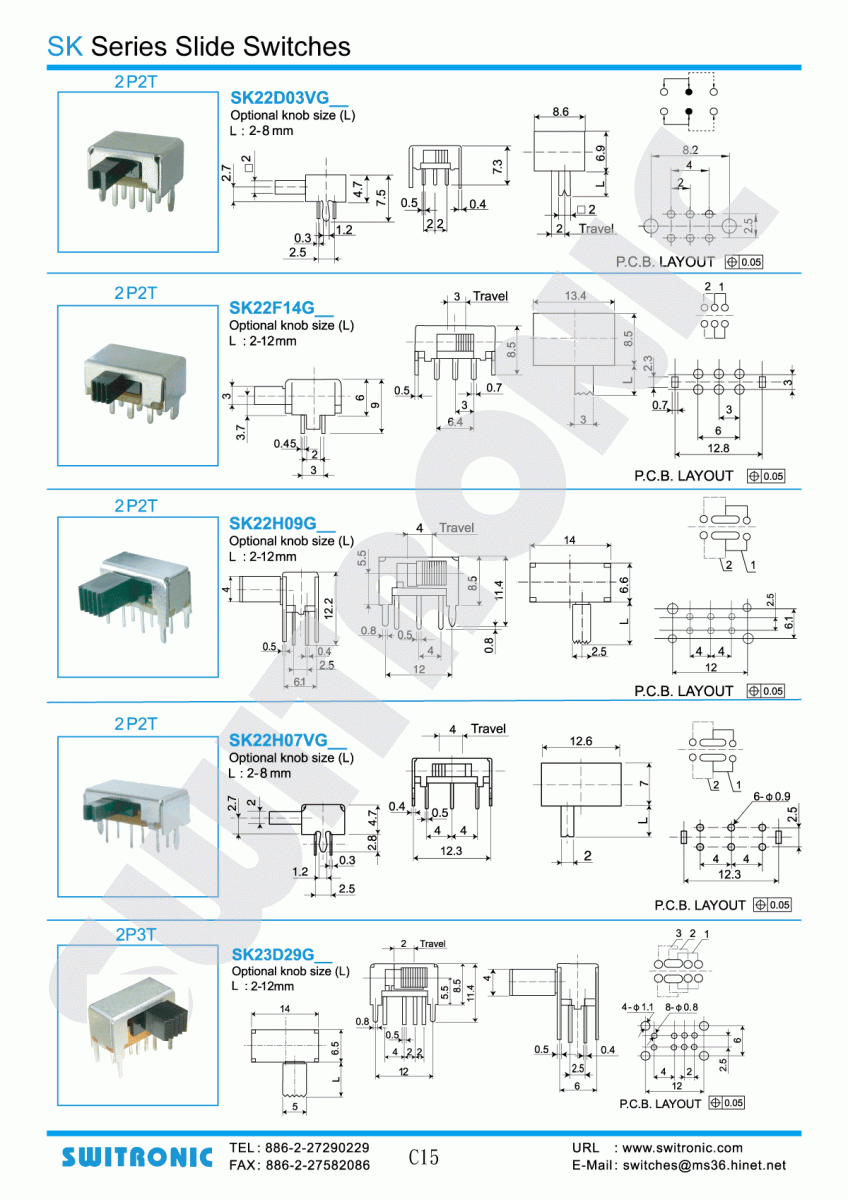 SK Series Slide Switch