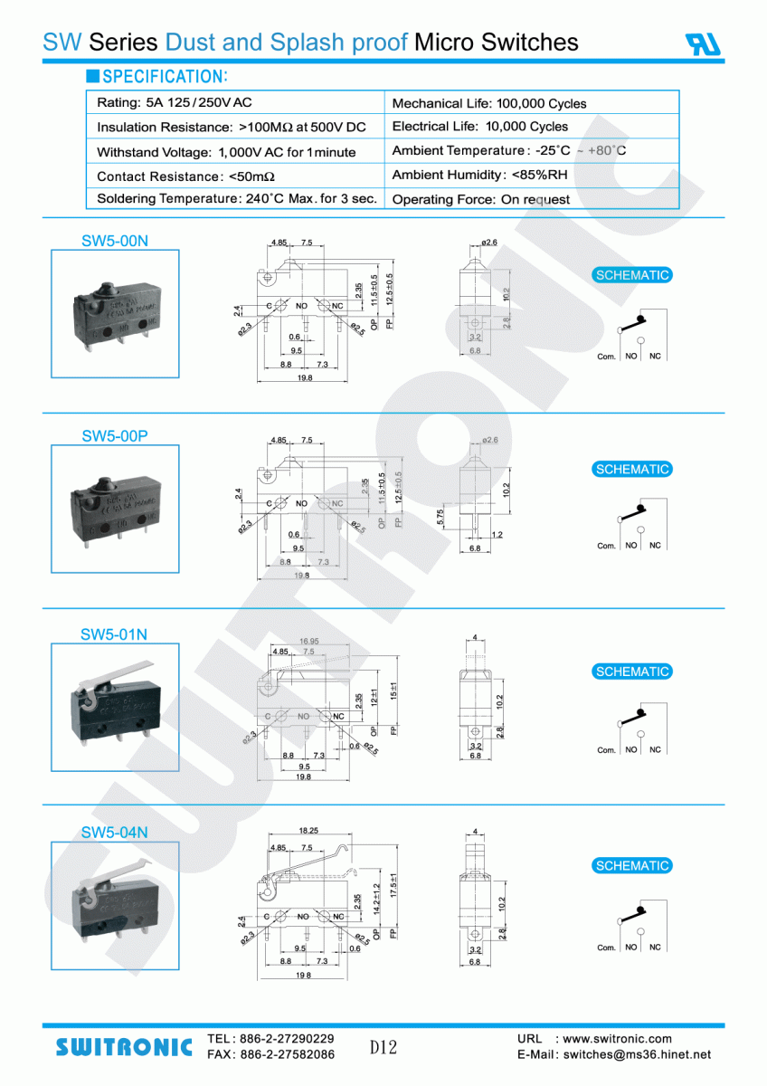 SM Micro Switch