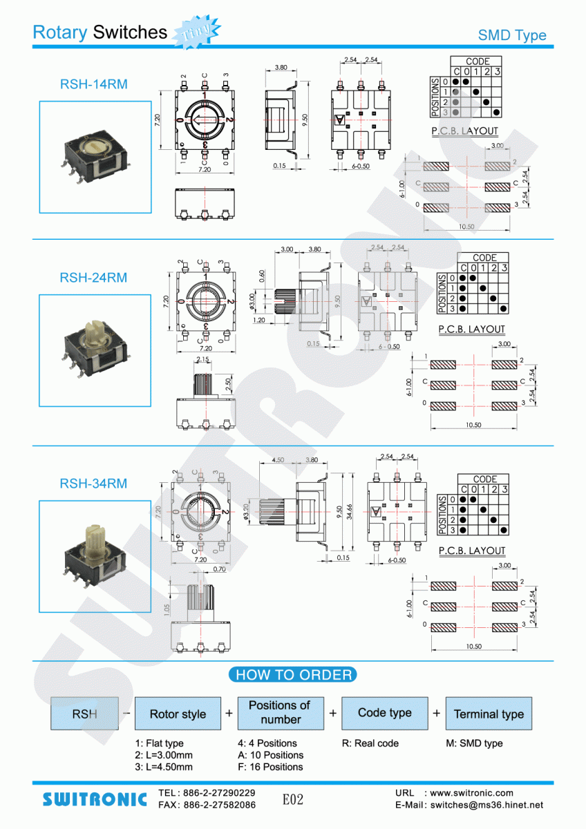 Rotary SMD Switch