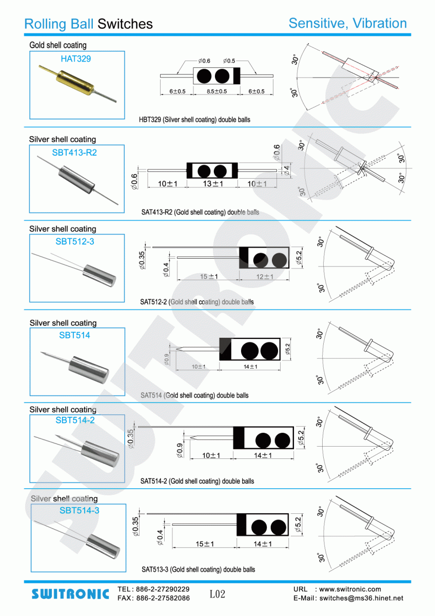 Rolling Ball Switch